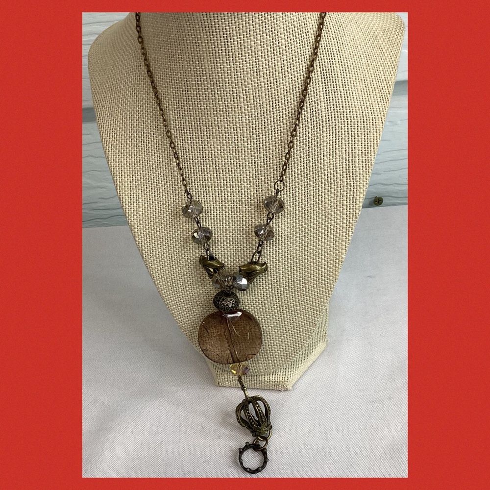 Elegant Brown Beaded Necklace